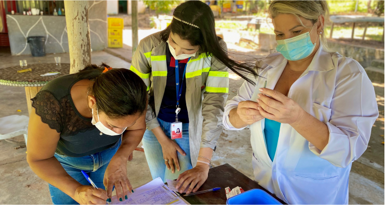 CMOC Brasil realiza vacinação contra gripe nas comunidades rurais